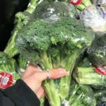 Plastic Wrapped Broccoli