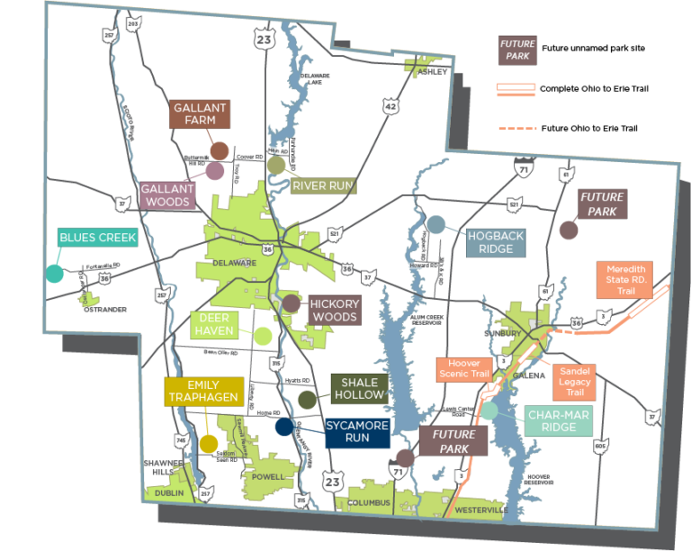 erie bike trail map