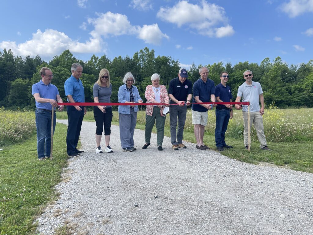 Ribbon cutting at Hickory Woods Park