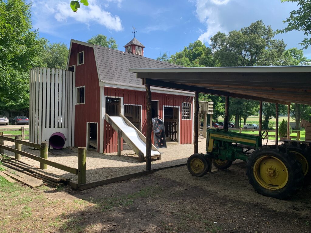 Farm-themed playground