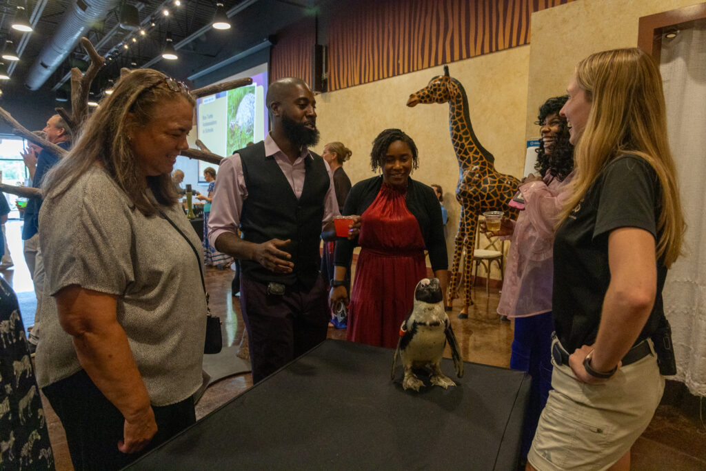 guests with penguin