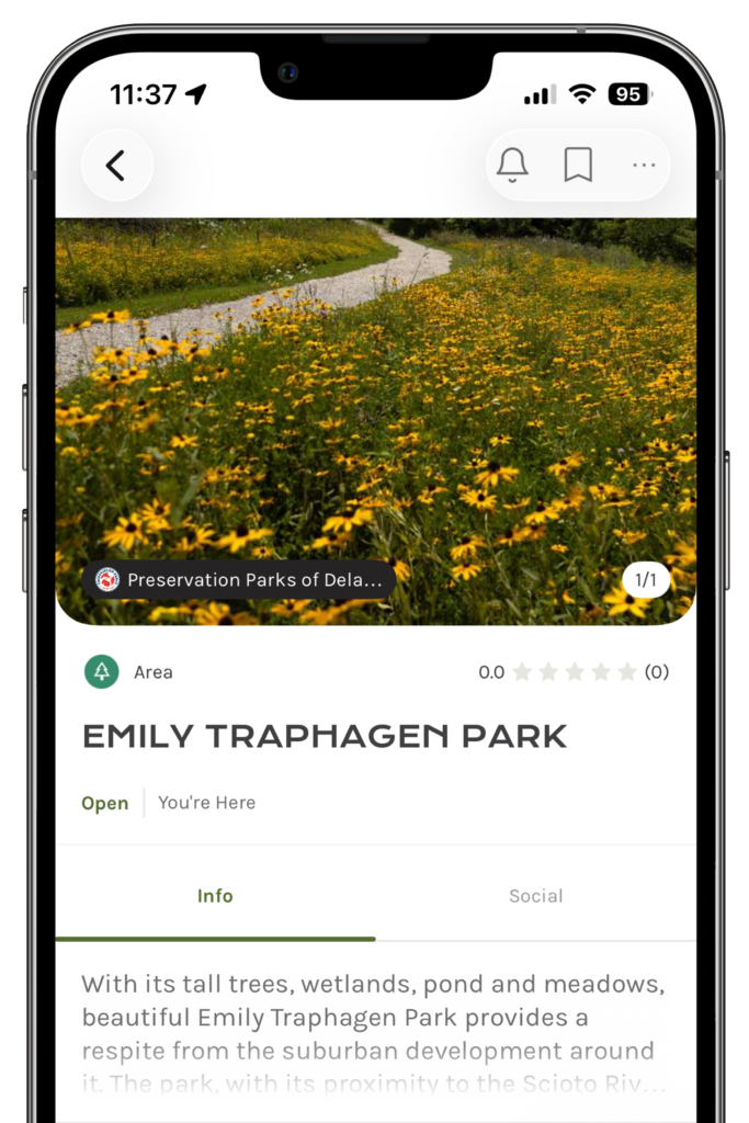 OuterSpatial app on smart phone